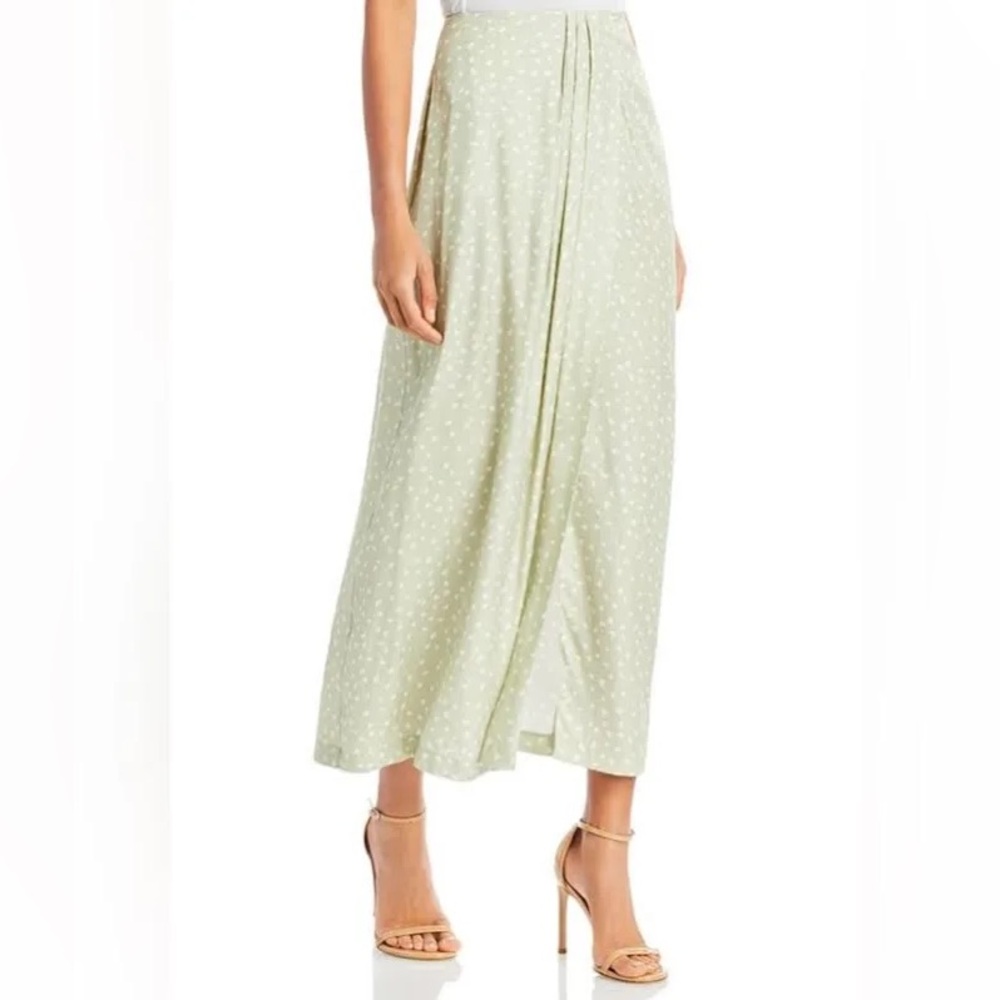 Vince Camuto Midi Silk Skirt